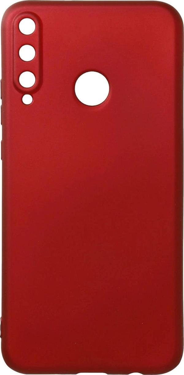 Huawei P40 Lite E Kılıf First Silikon - Bordo - Image 1