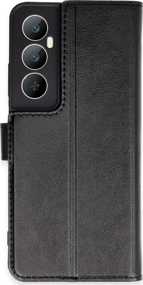 Realme C65 Kılıf Trend S Plus Kapaklı Kılıf - Siyah - Image 1