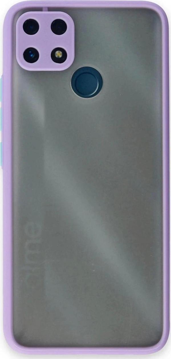Realme C25 Kılıf Montreal Silikon Kapak - Mor - Image 1