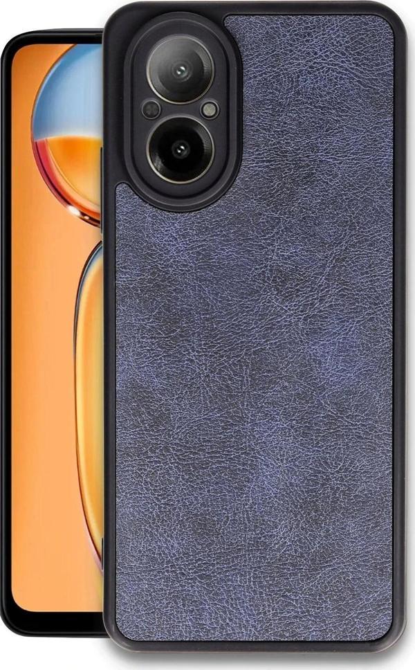 Realme 12 Lite Kılıf Aras Deri Kapak - Lacivert - Image 1