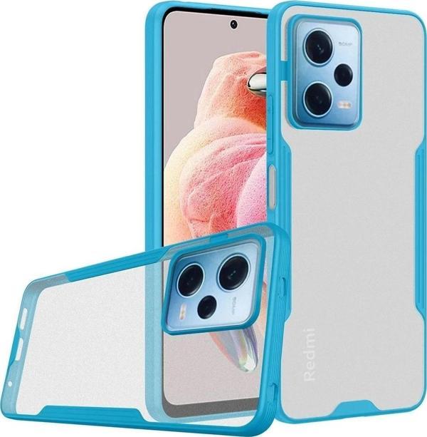 Xiaomi Redmi Note 12 5G Kılıf Platin Silikon - Mavi - Image 1