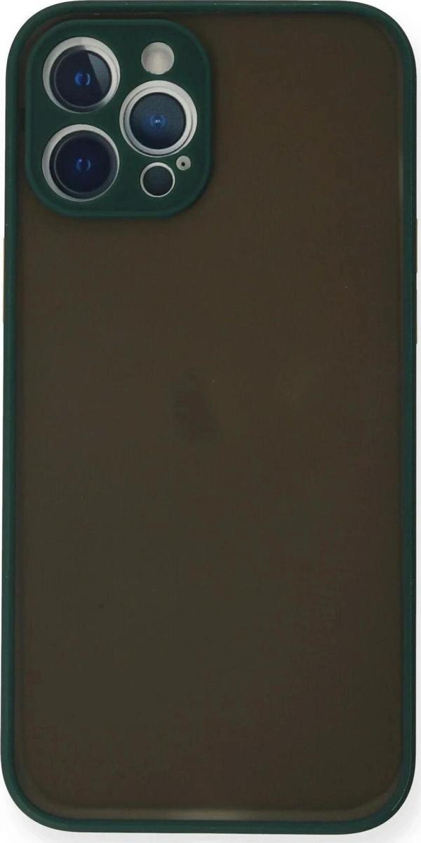 iPhone 12 Pro Max Kılıf Montreal Silikon Kapak - Yeşil - Image 1