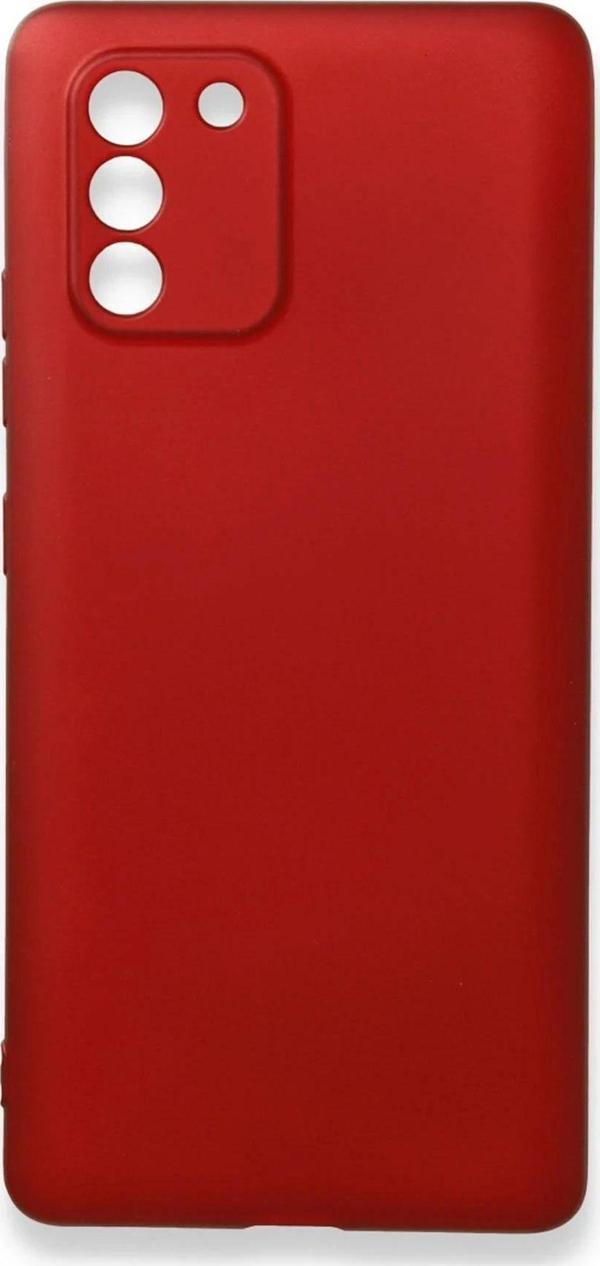 Samsung Galaxy A91 / S10 Lite Kılıf First Silikon - Bordo - Image 1