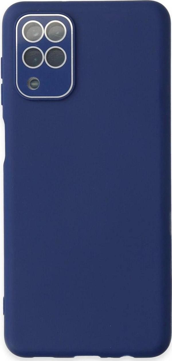 Samsung Galaxy A22 Kılıf Lansman Glass Kapak - Sky Blue - Image 1