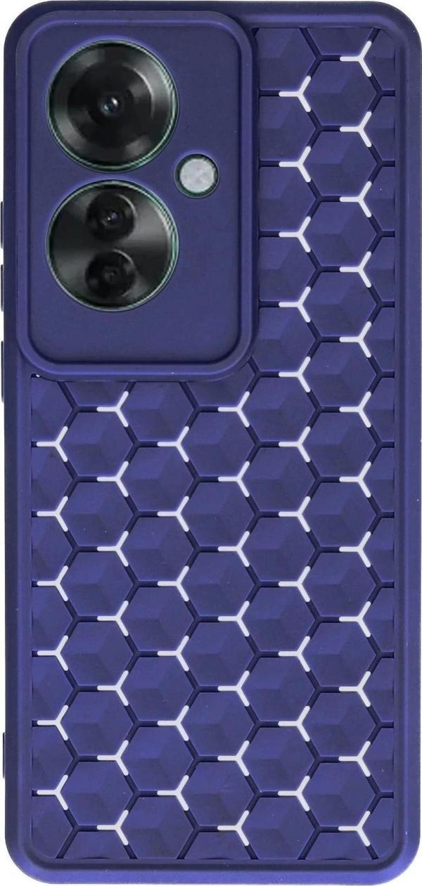 Oppo Reno 11F Kılıf Petek Silikon Kapak - Lacivert - Image 1