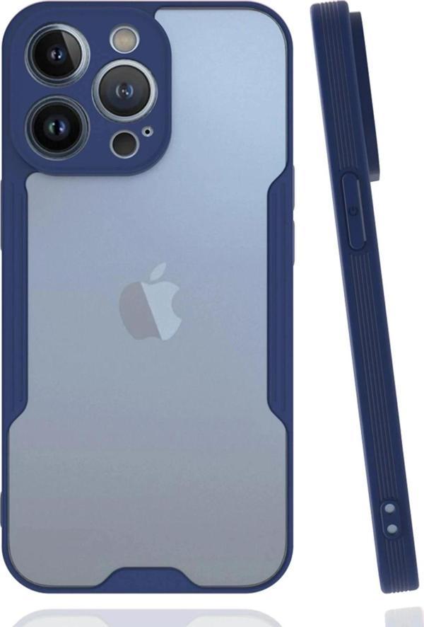 iPhone 14 Pro Max Kılıf Platin Silikon - Lacivert - Image 1