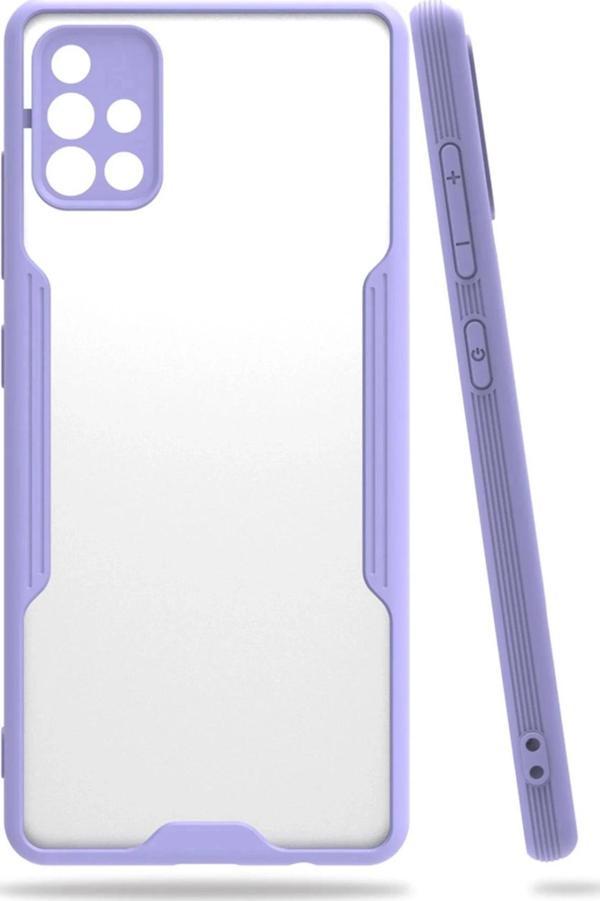 Samsung Galaxy A71 Kılıf Platin Silikon - Lila - Image 1
