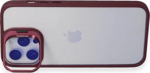 Joko iPhone 13 Pro Max Kılıf Roblox Lens Standlı Kapak - Bordo - Image 1