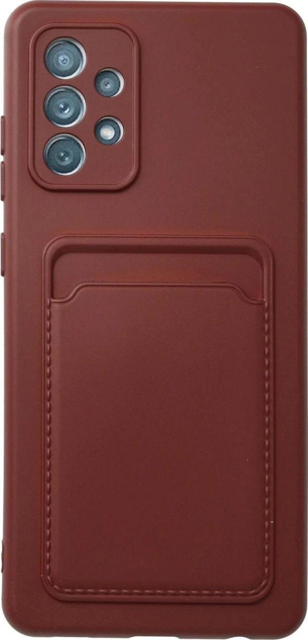 Samsung Galaxy A23 4G Kılıf Kelvin Kartvizitli Silikon - Bordo - Image 1