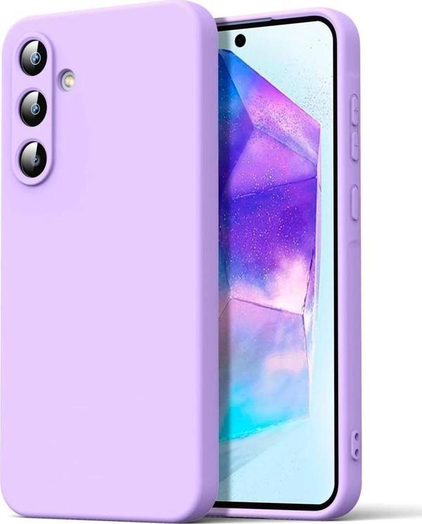 Samsung Galaxy A16 5G Kılıf Nano içi Kadife Silikon - Lila - Image 1