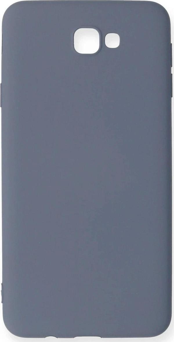 Samsung Galaxy J7 Prime Kılıf Nano içi Kadife Silikon - Gri - Image 1