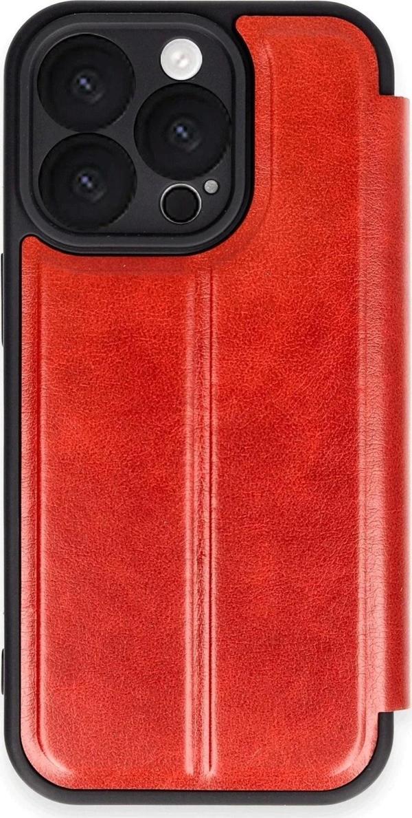 iPhone 16 Pro Kılıf Flip Cover - Kırmızı - Image 1
