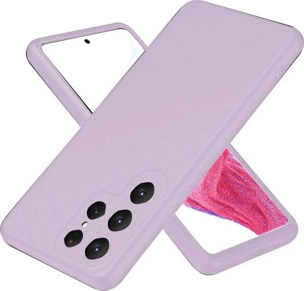 Samsung Galaxy S25 Ultra Kılıf First Silikon - Lila - Image 1