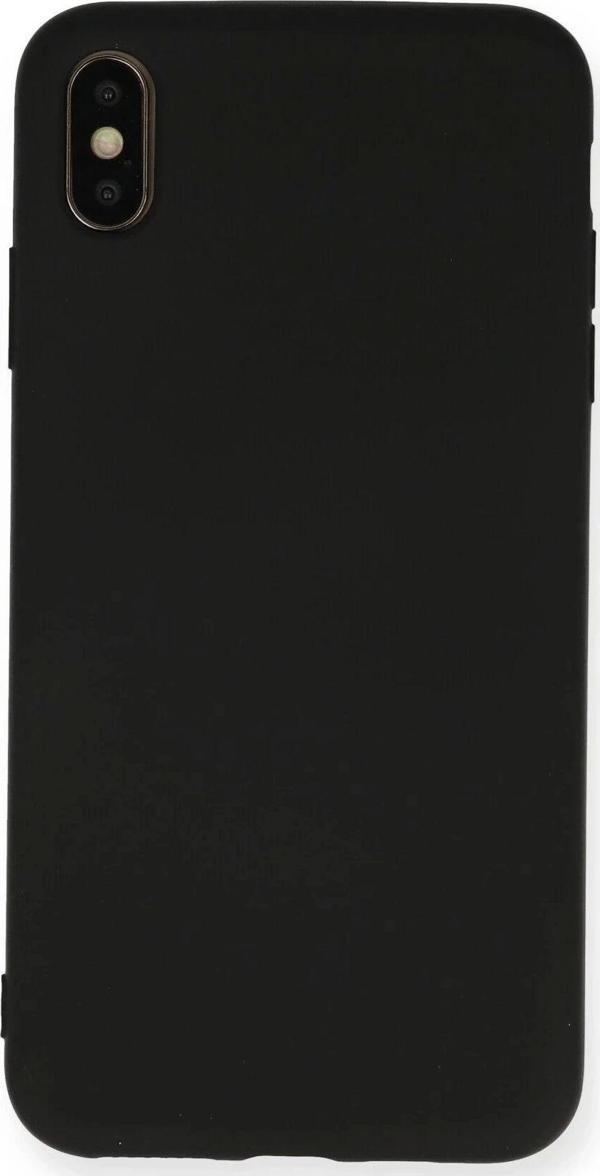 iPhone XS Max Kılıf Nano içi Kadife Silikon - Siyah - Image 1