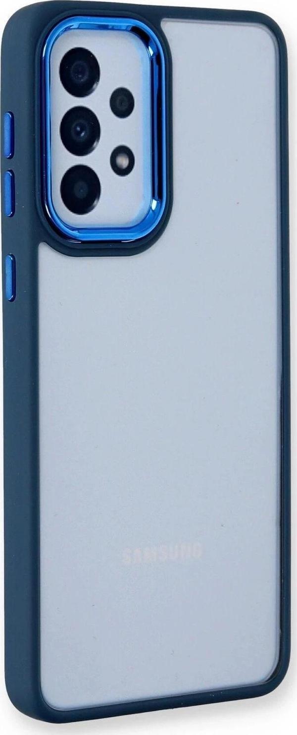 Samsung Galaxy A73 5G Kılıf Dora Kapak - Mavi - Image 1