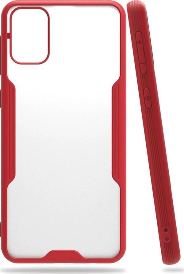 Samsung Galaxy M31 Kılıf Platin Silikon - Kırmızı - Image 1