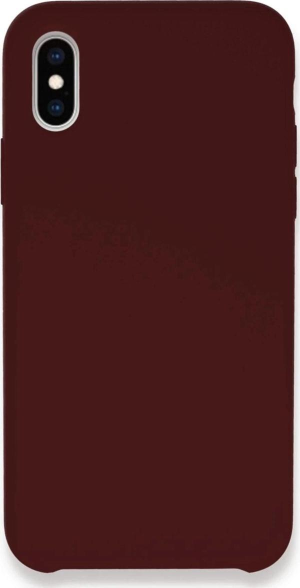 iPhone XS Max Kılıf Lansman Legant Silikon - Bordo - Image 1