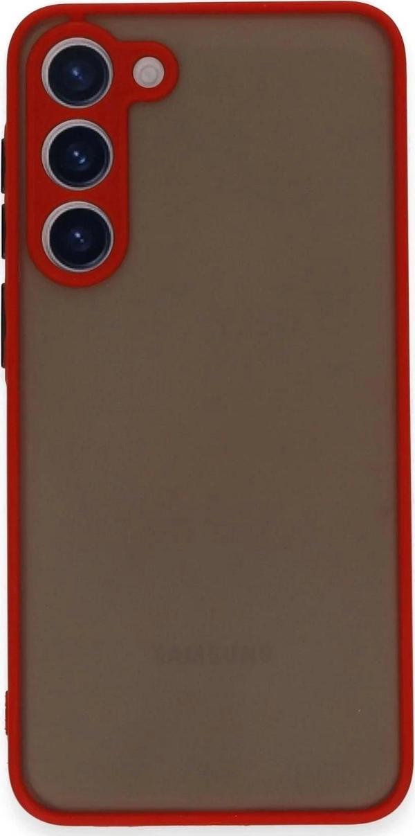 Samsung Galaxy S23 Plus Kılıf Montreal Silikon Kapak - Kırmızı - Image 1