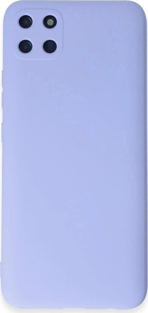 Realme C11 Kılıf Nano içi Kadife Silikon - Lila - Image 1