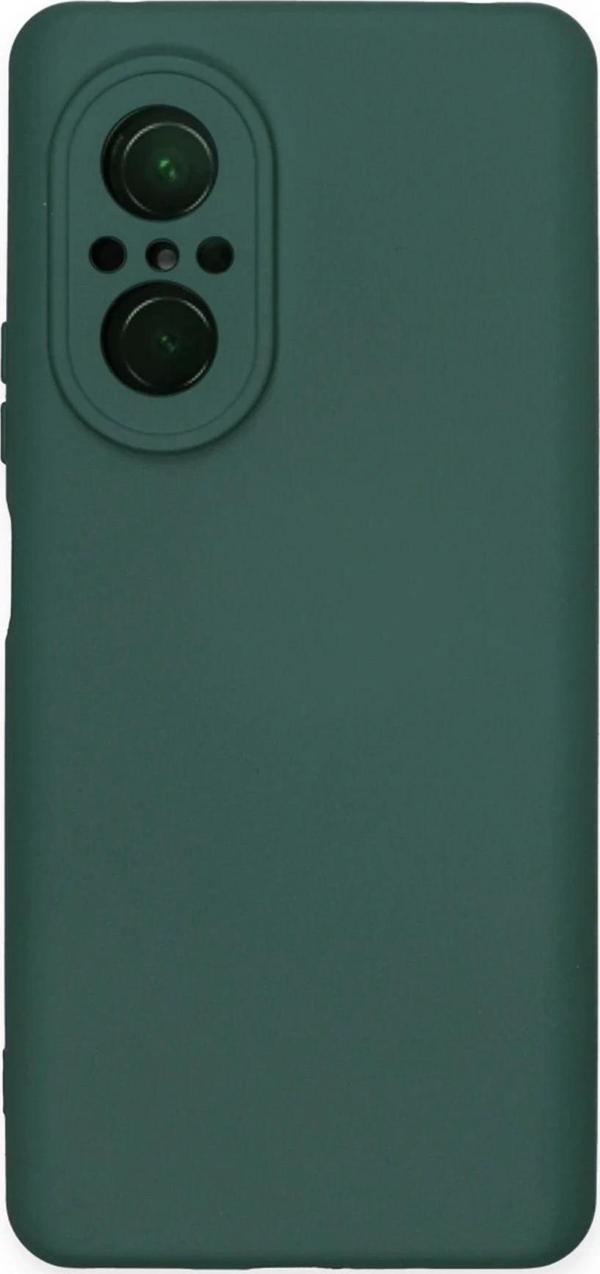 Huawei Nova 9 SE Kılıf Nano içi Kadife Silikon - Koyu Yeşil - Image 1