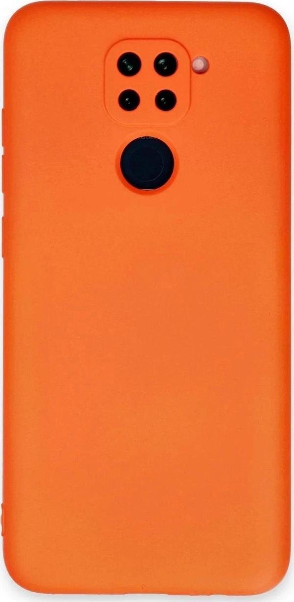 Xiaomi Redmi Note 9 Kılıf Nano içi Kadife Silikon - Turuncu - Image 1