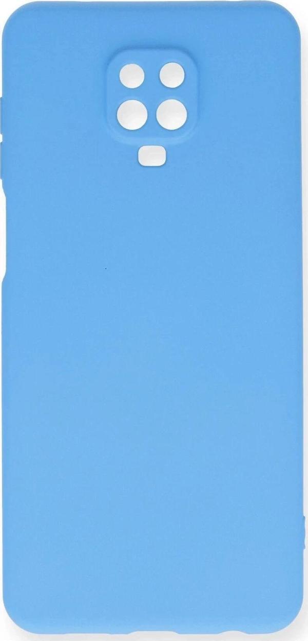 Xiaomi Redmi Note 9 Pro Kılıf Nano içi Kadife Silikon - Mavi - Image 1