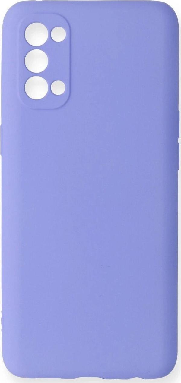Oppo Reno 4 Kılıf First Silikon - Lila - Image 1