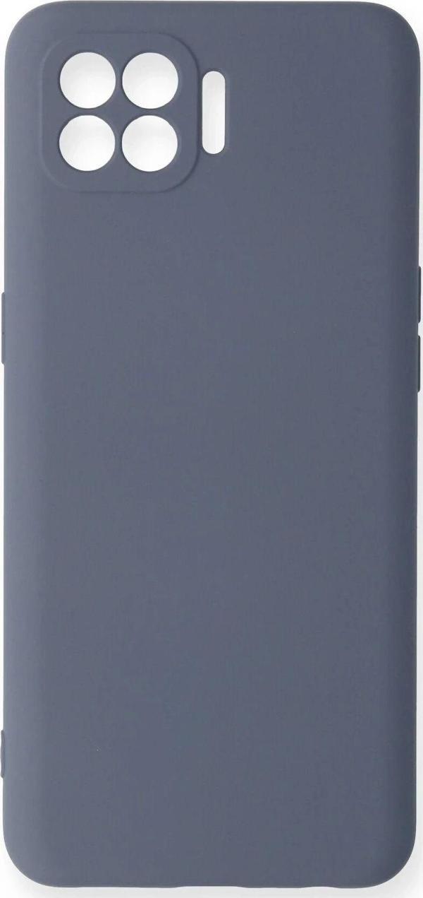 Oppo Reno 4 Lite Kılıf Nano içi Kadife Silikon - Gri - Image 1