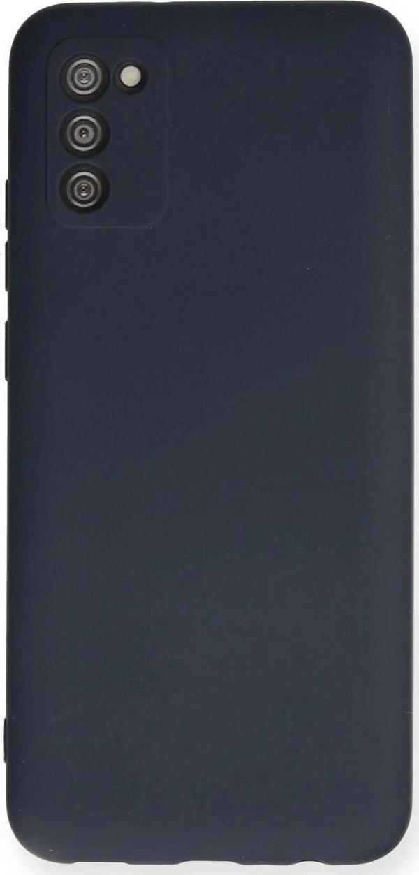 Samsung Galaxy A02S Kılıf Nano içi Kadife Silikon - Lacivert - Image 1