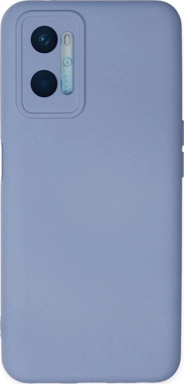 Oppo A96 Kılıf Nano içi Kadife Silikon - Lila - Image 1