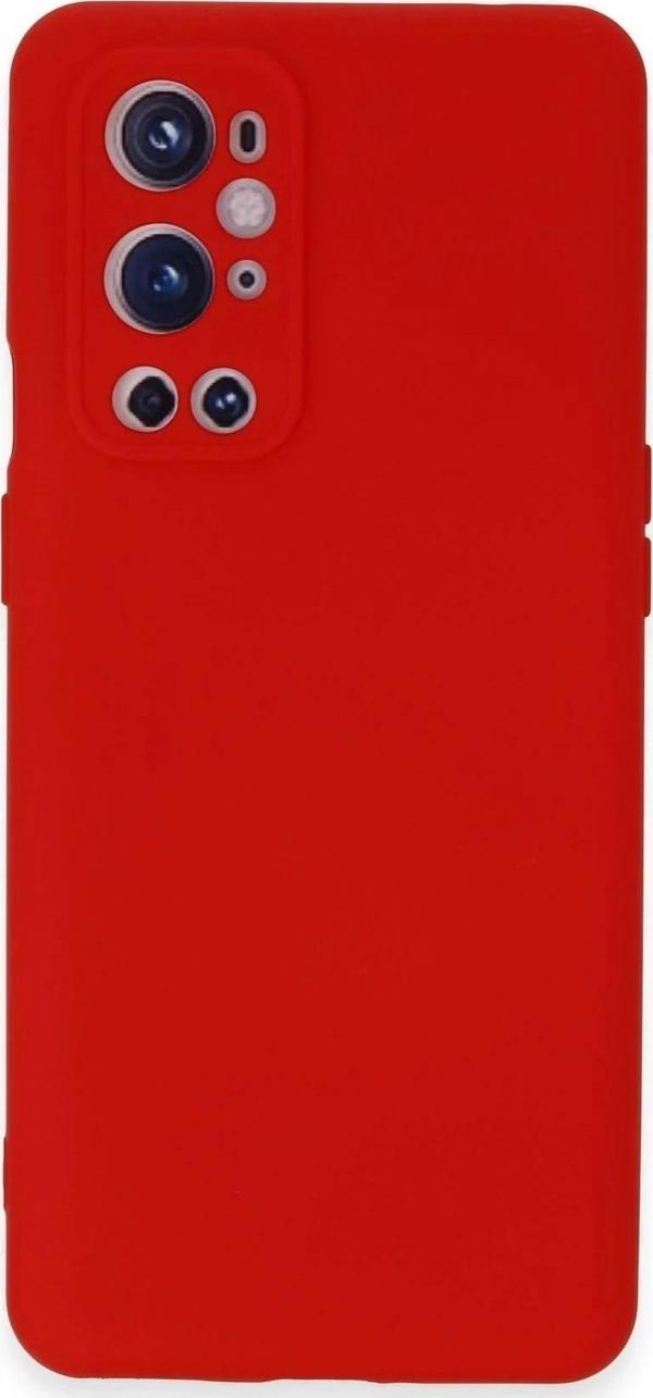 One Plus 9 Pro Kılıf Nano içi Kadife Silikon - Kırmızı - Image 1