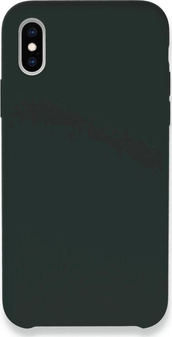 iPhone XS Max Kılıf Lansman Legant Silikon - Koyu Yeşil - Image 1