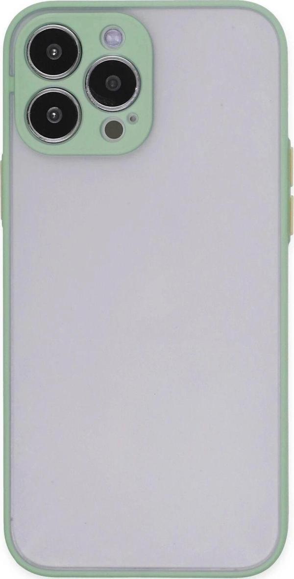 iPhone 13 Pro Max Kılıf Montreal Silikon Kapak - Turkuaz - Image 1