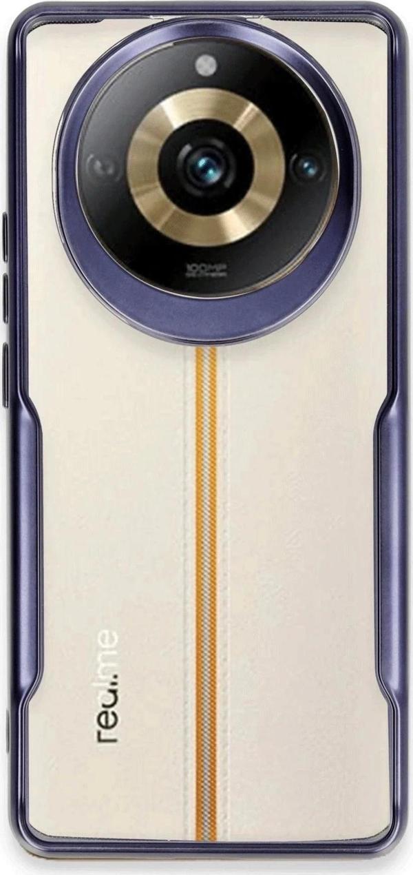 Realme 11 Pro Kılıf Boyi Silikon Kapak - Lacivert - Image 1