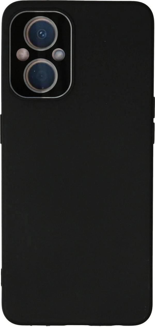 Oppo Reno 7 Lite Kılıf Lansman Glass Kapak - Siyah - Image 1