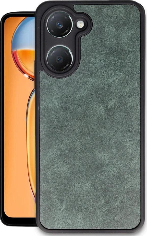 Vivo Y18 Kılıf Aras Deri Kapak - Koyu Yeşil - Image 1