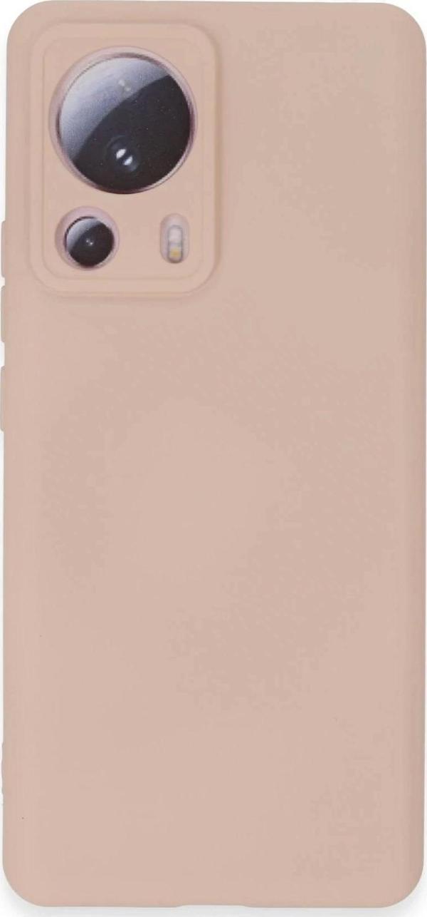 Xiaomi Mi 13 Lite Kılıf Nano içi Kadife Silikon - Pudra - Image 1