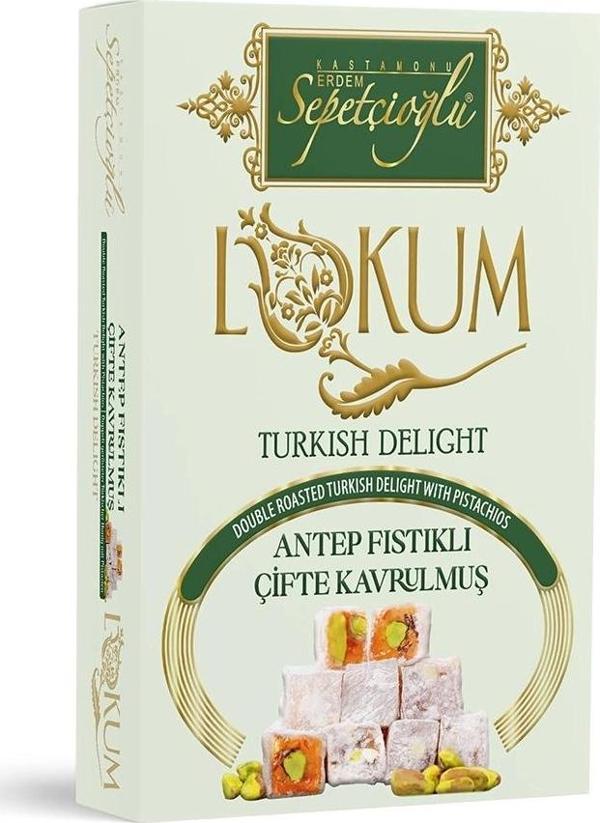 Antep Fıstıklı Çifte Kavrulmuş Lokum 240G - Image 1