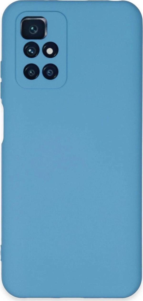 Xiaomi Redmi 10 2022 Kılıf Nano içi Kadife Silikon - Mavi - Image 1