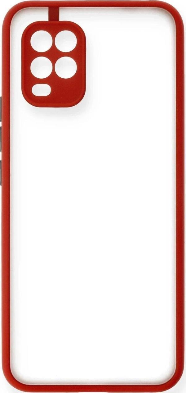 Xiaomi Mi 10 Lite Kılıf Montreal Silikon Kapak - Kırmızı - Image 1