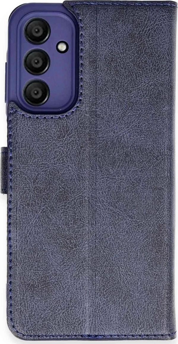 Samsung Galaxy M15 Kılıf Trend S Plus Kapaklı Kılıf - Lacivert - Image 1