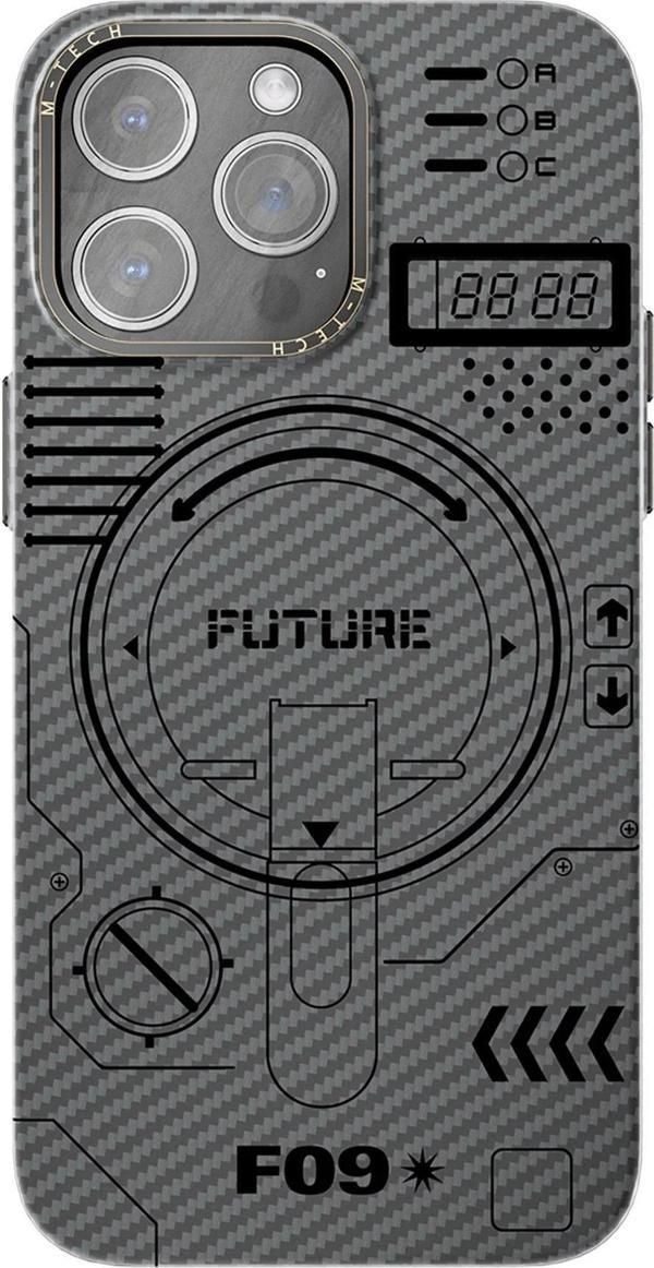 iPhone 12 Pro Max Kılıf Mekanik Magsafe Kapak - Füme - 3 - Image 1