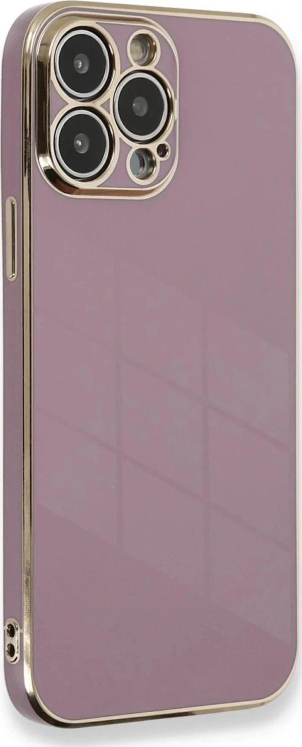 iPhone 13 Pro Max Kılıf Volet Silikon - Mor - Image 1