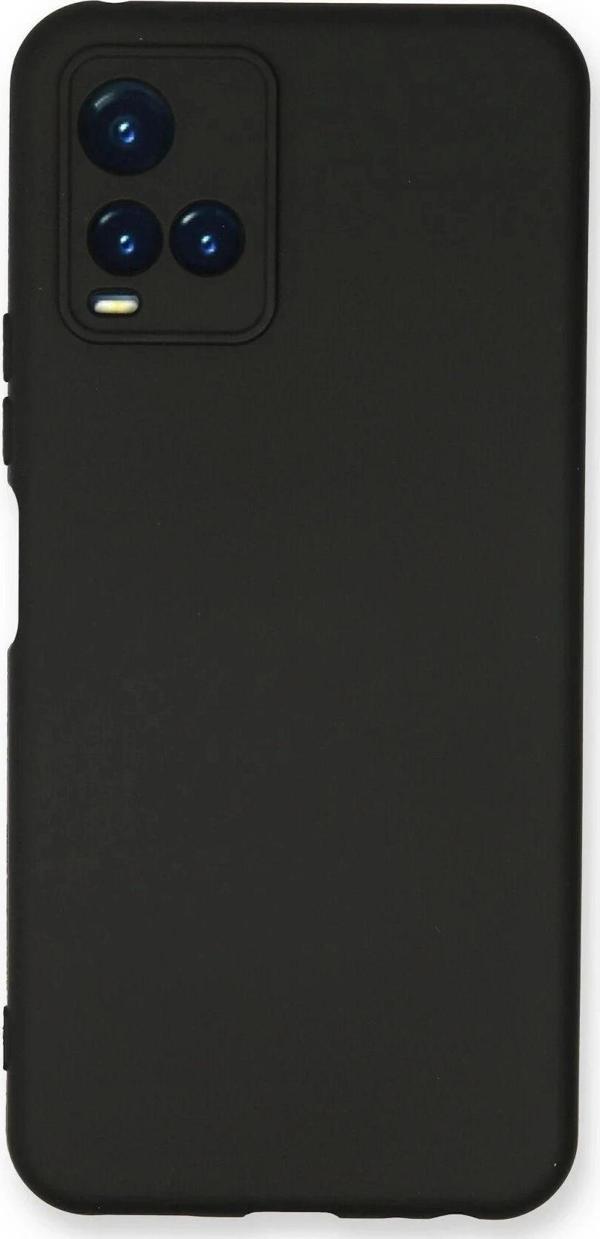 Vivo Y21S Kılıf Nano içi Kadife Silikon - Siyah - Image 1