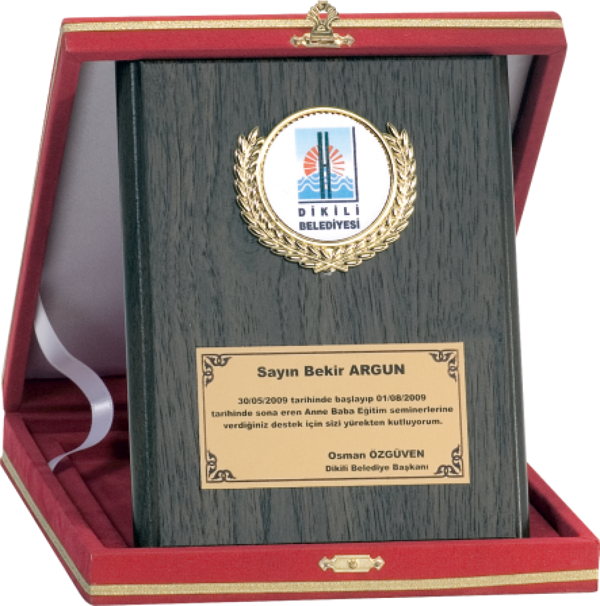 ODAK KUPA - Ahşap Plaketler - PL-001 A - 15x20 cm - Image 1