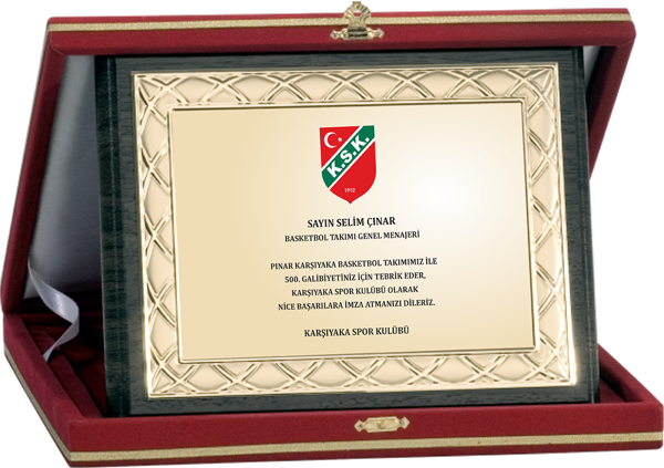 ODAK KUPA - Ahşap Plaketler - PL-059-M A - 18x24 cm - Image 1