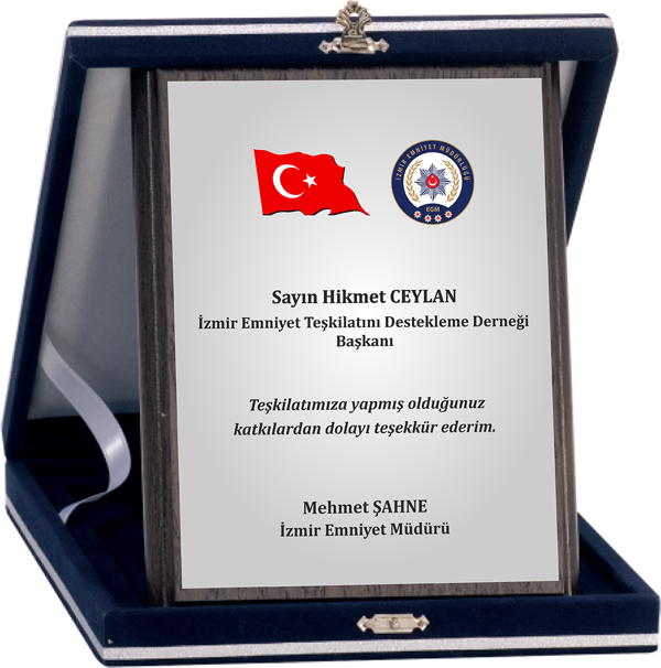 ODAK KUPA - Ahşap Plaketler - PL-003-M A - 15x20 cm - Image 1