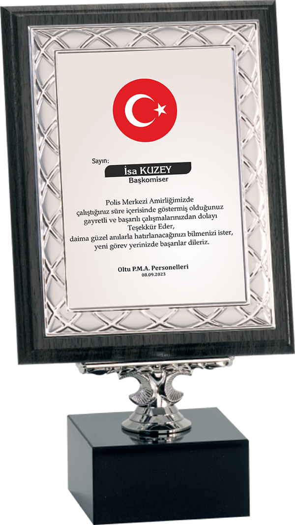 ODAK KUPA - Ahşap Plaketler - PL-062-M A - 18x24 cm - Image 1