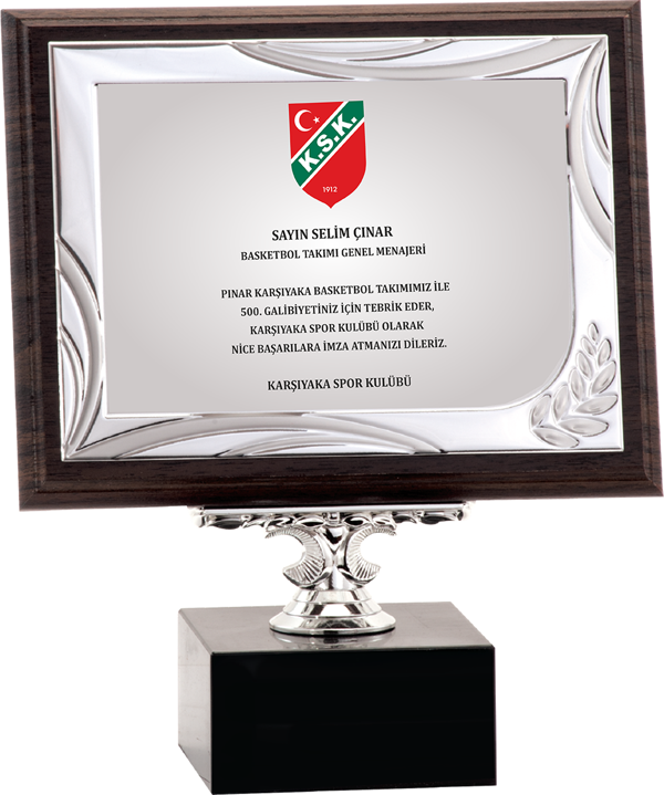 ODAK KUPA - Ahşap Plaketler - PL-124-M B - 18x24 cm - Image 1
