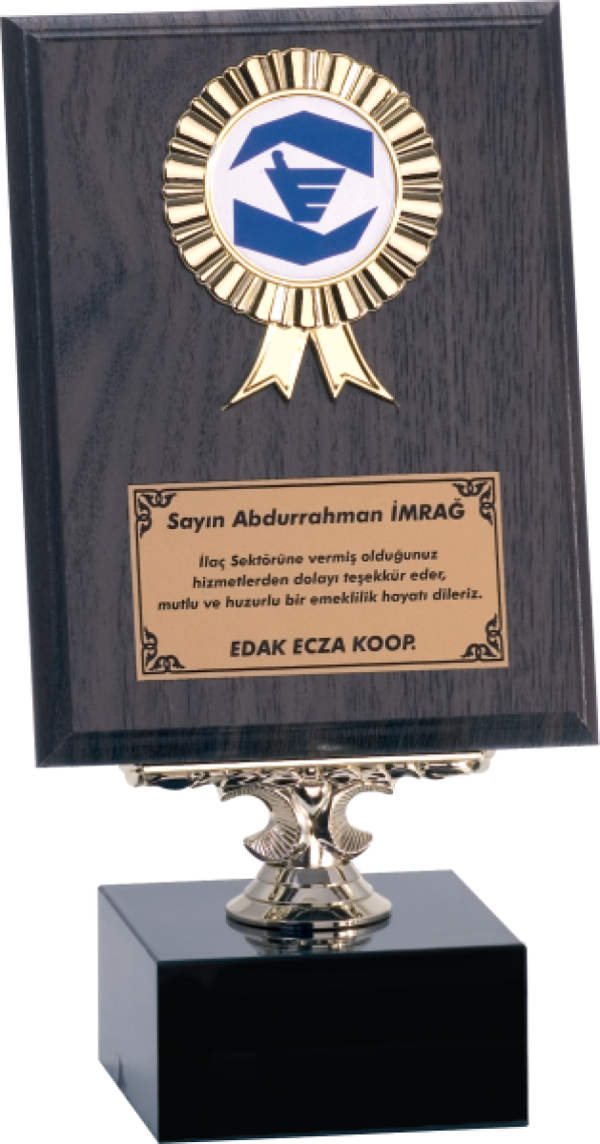 ODAK KUPA - Ahşap Plaketler - PL-006 B - 15x20 cm - Image 1